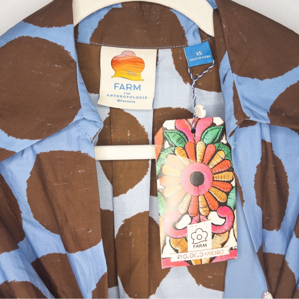 Farm Rio Anthropologie Bow-Front Mini Dress - Picture 6 of 11